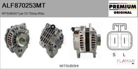 MITSUBISHI ALF870253MT - ALT NUEVO ORIG. MITSUBISHI Type 12V 75Amp PR4