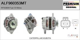 MITSUBISHI ALF960353MT - ALT NUEVO ORIG. MITSUBISHI Type 12V 80Amp