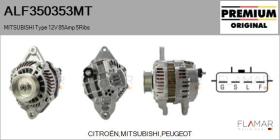 MITSUBISHI ALF350353MT - ALT NUEVO ORIG. MITSUBISHI Type 12V 85Amp PR5