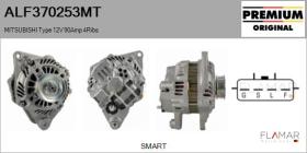 MITSUBISHI ALF370253MT - ALT NUEVO ORIG. MITSUBISHI Type 12V 90Amp PR4