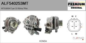 MITSUBISHI ALF540253MT - ALT NUEVO ORIG. MITSUBISHI Type 12V 90Amp PR7