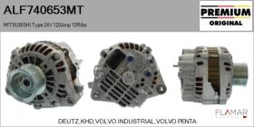 MITSUBISHI ALF740653MT - ALT NUEVO ORIG. MITSUBISHI Type 24V 120Amp PR10