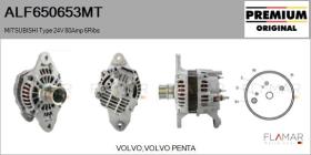 MITSUBISHI ALF650653MT - ALT NUEVO ORIG. MITSUBISHI Type 24V 80Amp PR6
