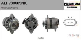 NIKKO ALF730605NK - ALT NUEVO ORIG. NIKKO Type 24V 30Amp