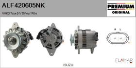 NIKKO ALF420605NK - ALT NUEVO ORIG. NIKKO Type 24V 30Amp PV1