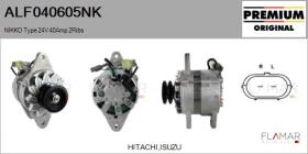 NIKKO ALF040605NK - ALT NUEVO ORIG. NIKKO Type 24V 40Amp DP2