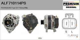 POONGSUNG ALF710114PS - ALT NUEVO ORIG. POONGSUNG Type 12V 110Amp 6Ribs