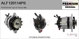 POONGSUNG ALF120114PS - ALT NUEVO ORIG. POONGSUNG Type 12V 70Amp 1Ribs