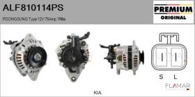 POONGSUNG ALF810114PS - ALT NUEVO ORIG. POONGSUNG Type 12V 75Amp PV1