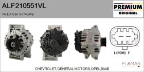 VALEO ALF210551VL - ALT NUEVO ORIG. VALEO Type 12V