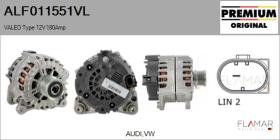 VALEO ALF011551VL - ALT NUEVO ORIG. VALEO Type 12V