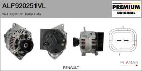 VALEO ALF920251VL - ALT NUEVO ORIG. VALEO Type 12V 110Amp PR3