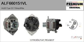 VALEO ALF660151VL - ALT NUEVO ORIG. VALEO Type 12V 110Amp PR6