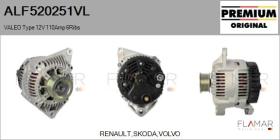 VALEO ALF520251VL - ALT NUEVO ORIG. VALEO Type 12V 110Amp PR6