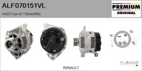 VALEO ALF070151VL - ALT NUEVO ORIG. VALEO Type 12V 110Amp PR6