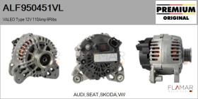 VALEO ALF950451VL - ALT NUEVO ORIG. VALEO Type 12V 110Amp PR6