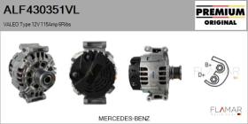 VALEO ALF430351VL - ALT NUEVO ORIG. VALEO Type 12V 115Amp PFR6