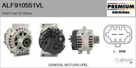 VALEO ALF910551VL - ALT NUEVO ORIG. VALEO Type 12V 120Amp