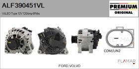 VALEO ALF390451VL - ALT NUEVO ORIG. VALEO Type 12V 120Amp PFR6