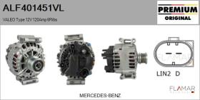 VALEO ALF401451VL - ALT NUEVO ORIG. VALEO Type 12V 120Amp PFR6