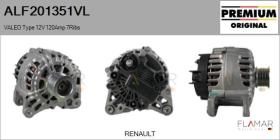 VALEO ALF201351VL - ALT NUEVO ORIG. VALEO Type 12V 120Amp PR7