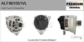 VALEO ALF801551VL - ALT NUEVO ORIG. VALEO Type 12V 120Amp PR8
