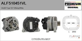 VALEO ALF510451VL - ALT NUEVO ORIG. VALEO Type 12V 125Amp PFR6