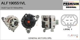VALEO ALF190551VL - ALT NUEVO ORIG. VALEO Type 12V 130Amp PFR6