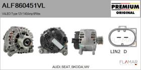 VALEO ALF860451VL - ALT NUEVO ORIG. VALEO Type 12V 140Amp PFR6