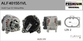 VALEO ALF401551VL - ALT NUEVO ORIG. VALEO Type 12V 140Amp PFR6