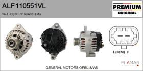 VALEO ALF110551VL - ALT NUEVO ORIG. VALEO Type 12V 140Amp PFR6