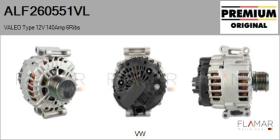 VALEO ALF260551VL - ALT NUEVO ORIG. VALEO Type 12V 140Amp PFR6
