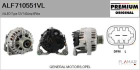 VALEO ALF710551VL - ALT NUEVO ORIG. VALEO Type 12V 140Amp PFR6