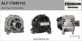 VALEO ALF170451VL - ALT NUEVO ORIG. VALEO Type 12V 140Amp PR6