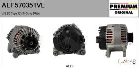 VALEO ALF570351VL - ALT NUEVO ORIG. VALEO Type 12V 140Amp PR6