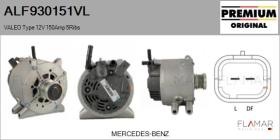 VALEO ALF930151VL - ALT NUEVO ORIG. VALEO Type 12V 150Amp PFR5