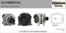 VALEO ALF690551VL - ALT NUEVO ORIG. VALEO Type 12V 150Amp PFR6