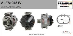 VALEO ALF810451VL - ALT NUEVO ORIG. VALEO Type 12V 150Amp PFR6