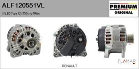 VALEO ALF120551VL - ALT NUEVO ORIG. VALEO Type 12V 150Amp PFR7