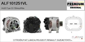 VALEO ALF101251VL - ALT NUEVO ORIG. VALEO Type 12V 150Amp PR6