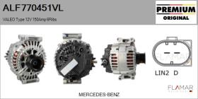 VALEO ALF770451VL - ALT NUEVO ORIG. VALEO Type 12V 150Amp PR6