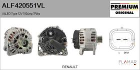 VALEO ALF420551VL - ALT NUEVO ORIG. VALEO Type 12V 150Amp PR7