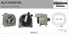 VALEO ALF210151VL - ALT NUEVO ORIG. VALEO Type 12V 155Amp PR7