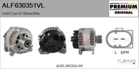 VALEO ALF630351VL - ALT NUEVO ORIG. VALEO Type 12V 180Amp PFR6