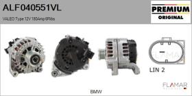 VALEO ALF040551VL - ALT NUEVO ORIG. VALEO Type 12V 180Amp PFR6