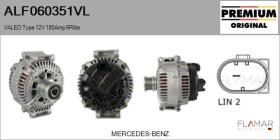VALEO ALF060351VL - ALT NUEVO ORIG. VALEO Type 12V 180Amp PFR6