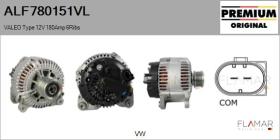 VALEO ALF780151VL - ALT NUEVO ORIG. VALEO Type 12V 180Amp PFR6