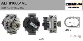 VALEO ALF810051VL - ALT NUEVO ORIG. VALEO Type 12V 180Amp PFR6