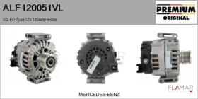 VALEO ALF120051VL - ALT NUEVO ORIG. VALEO Type 12V 180Amp PFR6
