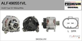 VALEO ALF490551VL - ALT NUEVO ORIG. VALEO Type 12V 180Amp PFR6